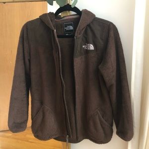 furry north face jacket